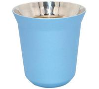 Diano Stainless Steel Insulated Cup, Small Metel Espresso Cup, Double Wall Thermally Insulated Drinking Cups, Capsule Coffee Mug 160ml Light Blue
