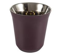 Dianoo 160ml Stainless Steel Espresso Cup, Small Metel Insulated Cup, Double Wall Thermally Insulated Drinking Cups, Capsule Coffee Mug, Purple
