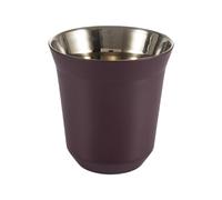 Dianoo 80ml Stainless Steel Espresso Cup, Small Metel Insulated Cup, Double Wall Thermally Insulated Drinking Cups, Capsule Coffee Mug, Purple