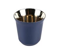Dianoo Coffee Cup Espresso Cups Stainless Steel Double Wall Thermally Insulated Capsule Dark Blue