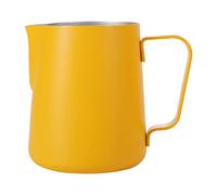 Dianoo Espresso Steaming Pitcher 350ml, Milk Frothing Pitcher Stainless steel, Coffee Milk Frothing Cup, Coffee jug, Latte Art, Yellow