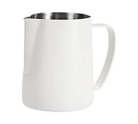 Dianoo Milk Frothing Pitcher, 350ml Stainless Steel Espresso Steaming Pitcher, Coffee Cappuccino Barista Steam Pitchers Milk Jug Latte Art, White