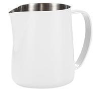 Dianoo Milk Frothing Pitcher, 600ML Stainless Steel Espresso Steaming Pitcher, Coffee Frothing Cup for Cappuccino Latte, White
