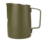 Dianoo Milk Frothing Pitcher With Handle, 600ml Stainless Steel Steaming Pitcher, Espresso Milk Frother Cup For Coffee Cappuccino Latte Art, Dark Green