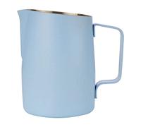 Dianoo Milk Frothing Pitcher With Handle, 600ml Stainless Steel Steaming Pitcher, Espresso Milk Frother Cup For Coffee Cappuccino Latte Art, Blue