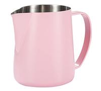 Dianoo Stainless Steel Espresso Steaming Pitcher, 600ML - Milk Frothing Cup for Cappuccino Latte, Pink