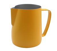 Dianoo Stainless Steel Frothing Pitcher Jug Steaming Pitcher Suitable for Coffee, Latte and Frothing Milk 600ml Yellow
