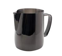Dianoo Stainless Steel Milk Frothing Pitcher Plated with Titanium Creamer Latte Art Cup Coffee Latte Cappuccino Black 350ml