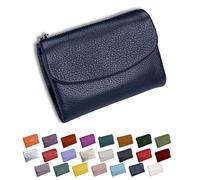DianSCJ Unisex Pebble Leather Wallet, Short Genuine Leather Purse, Women's Genuine Leather Coin Purse, Small Womens Wallet Card Holder with Credit Card Holder, Coin Holder & Cash Slots, #12, Unisex
