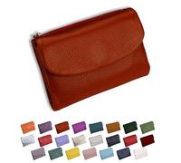 DianSCJ Unisex Pebble Leather Wallet, Short Genuine Leather Purse, Women's Genuine Leather Coin Purse, Small Womens Wallet Card Holder with Credit Card Holder, Coin Holder & Cash Slots, #9, Unisex
