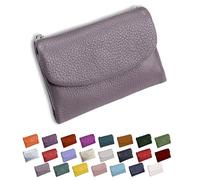 DianSCJ Unisex Pebble Leather Wallet, Short Genuine Leather Purse, Women's Genuine Leather Coin Purse, Small Womens Wallet Card Holder with Credit Card Holder, Coin Holder & Cash Slots, #21, Unisex