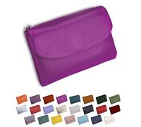 DianSCJ Unisex Pebble Leather Wallet, Short Genuine Leather Purse, Women's Genuine Leather Coin Purse, Small Womens Wallet Card Holder with Credit Card Holder, Coin Holder & Cash Slots, #7, Unisex