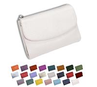 DianSCJ Unisex Pebble Leather Wallet, Short Genuine Leather Purse, Women's Genuine Leather Coin Purse, Small Womens Wallet Card Holder with Credit Card Holder, Coin Holder & Cash Slots, #11, Unisex