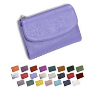 DianSCJ Unisex Pebble Leather Wallet, Short Genuine Leather Purse, Women's Genuine Leather Coin Purse, Small Womens Wallet Card Holder with Credit Card Holder, Coin Holder & Cash Slots, #15, Unisex