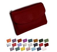 DianSCJ Unisex Pebble Leather Wallet, Short Genuine Leather Purse, Women's Genuine Leather Coin Purse, Small Womens Wallet Card Holder with Credit Card Holder, Coin Holder & Cash Slots, #17, Unisex