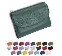 DianSCJ Unisex Pebble Leather Wallet, Short Genuine Leather Purse, Women's Genuine Leather Coin Purse, Small Womens Wallet Card Holder with Credit Card Holder, Coin Holder & Cash Slots, #20, Unisex