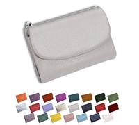 DianSCJ Unisex Pebble Leather Wallet, Short Genuine Leather Purse, Women's Genuine Leather Coin Purse, Small Womens Wallet Card Holder with Credit Card Holder, Coin Holder & Cash Slots, #13, Unisex
