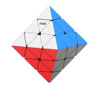 DianSheng FTO Face Turning Octahedron Galaxy Cluster Octahedron Speed Cube Black Core Version 3D Puzzle Brain Teasers for Cube Lovers