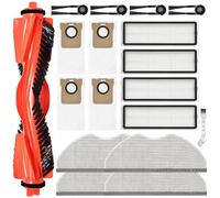 DianSung 17PCS Accessories For Xiaomi H40 OV51 Vacuum Cleaner Replacement Part,1 Roller Brush, 4 Pad Cloths, 4 Filters, 4 Dust Bags, 4 Side Brushes
