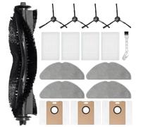 DianSung Accessories for Tapo RV30 Max Plus/Tapo RV30 Max/Tapo RV20 Max Plus/Tapo RV20 Max Vacuum Cleaner Replacement Part, 1 Main Brush,4 Mop Pad,3 Dust Bags,4 Side Brushes,4 Filters
