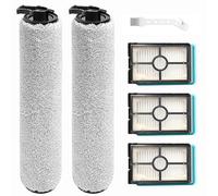 DianSung Accessory Replacement Parts for Bissell Crosswave HF2 / 3845N / 3831 Wet and Dry Vacuum Cleaner, 2 Brush Rollers + 3 Filters