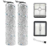 DianSung Brush Roll + Filter Accessory Set for Bissell CrossWave X7 Pet Pro 2955N, 3479N Wet and Dry Vacuum Cleaner Replacement Parts, 2 Brush Rollers + 2 Cotton Filter + 1 Cleaning Brush