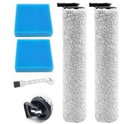 DianSung Brush Roll + Filter Accessory Set for Eureka NEW400 Wet and Dry Vacuum Cleaner Replacement Parts, 2 Brush Rolls + 2 Cotton Filter + 1 Cleaning Brush
