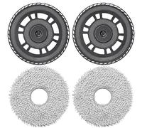 DianSung Mop Cloths with Replacement Holder Accessories for Dreame L10s Pro Ultra Heat, X40 Ultra, X40 Master, L40 Ultra, L20 Ultra Robot Vacuum Cleaner Mop Plates Replacement Parts