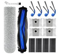 DianSung Replacement Part for Ecovacs Deebot X8 Pro Omni/ X8 Omni/ T80 Pro Omni /T80 Omni /T80 Pro Vacuum Cleaner Accessories,1 Main Brush+1 Roller Brush Cloth+4 Dust Bag+4 Side Brushes+4 Filter
