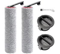 DianSung Roller Brush + Filter Replacement Parts For Dreame H14 / H14 Pro / H14 Dual Wet And Dry Vacuum Cleaner, Accessory Set 2 Brush Roll + 2 Filters + 1 Cleaning Brush