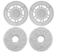 DianSung Wipes with Replacement Holder Accessories for Dreame L10s Pro Gen 2, L10 Ultra, L10S Pro, L10S Ultra, L10 Prime, X20 Pro Robot Vacuum Cleaner Mop Plates Replacement Parts, Mop Pad Floor