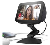 Dianves Adjustable Height Stand for Echo Show 5 (3rd gen) with USB-C and Charging Port,Tilt + Swivel Charging Station with Strong Magnetic for Charge Your Cell Phones and Earbuds