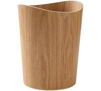 Dianzan 9l Wooden Garbage Can Waste Paper Bin Round Waste Basket Decorative Garbage Container Office Storage Basket for Kitchen