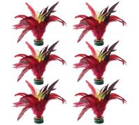 Dianzan Colorful Feathers Kick Shuttlecock 6pcs Chinese Traditional Jianzi Feather Football Foot Sports for Foot Exercise Sports Game