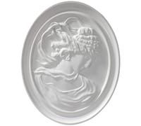 Dianzan European Greek Goddess Figurine Resin White Retro Figure Statue Wall Sculpture Hanging Statue Ornament for Living Room Home Office Decorations