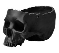 Dianzan Hanging Skull Planter Pot Halloween Candy Bowl Spooky Skulls Pot Halloween Gothic Skeleton Pot for Plants Flowers