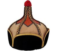 Dianzan Mongolian Dance Hat, Chinese Mongolian Men Hat Traditional Mongolian Style Hat Exotic Ethnic Mongolian Hat for Performances