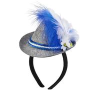 Dianzan Oktoberfest Feather Headband Oktoberfest German Costume Novelty Felt Headgear with Feather Novelty Cosplay Headdress for Carnival
