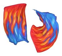 Dianzan Praise Dance Worship Flags 2pcs Dancing Hand Scarves Silk Scarf with Telescopic Sticks Church Liturgical Praise Adoration Dance Banner