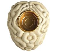 Dianzan Tea Light Candle Holders, Votive Tealight Holder, Brain Sculpture Candle Holder Resin Candlestick Decoration for Halloween Ornament