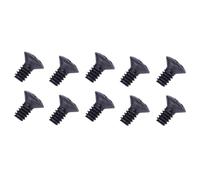 DIAO79NI 10Pcs Pro UNC#6-32x2 Inch Stainless Steel Mounting Screws for Guitar Bass CRL OAK Switch (Black)