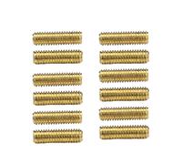 DIAO79NI 12PCS M3×10mm Guitar Bridge Saddle Hex Socket Screws for Electric Guitar/Bass (Gold)