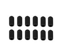 DIAO79NI 12Pcs Pro UNC#4-40x1/4 Inch Stainless Steel Saddle Height Screws for American Electric Guitar Bass Bridge (Black)