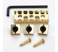 DIAO79NI 1Pcs 43mm Guitar Metal Locking Nut String Lock for Floyd Rose Style Electric Guitar Tremolo Double Lock System (Gold)
