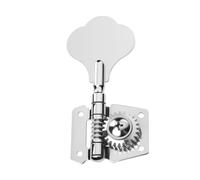DIAO79NI 1R Hand Vintage Open Gear Bass Tuners Machine Head Tuning Keys Pegs Set Right Hand for Jazz Precision P Bass Replacement, Chrome