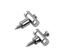 DIAO79NI 2Pcs Guitar Roller String Retainers - String Guide, Strings Trees Replacement Part for Electric Guitars (Chrome)