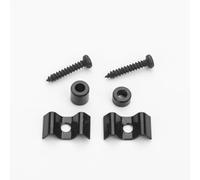 DIAO79NI 2Pcs Metal Vintage String Guides String Trees Retainers for Fender Strat Tele Style Electric Guitar (Black)