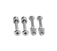 DIAO79NI 4 Pcs Stainless Steel Guitar Neck Chamfered Hex Socket Screws 35mm & M4 Inserts Kit for Bolt-On Guitar and Bass
