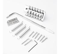 DIAO79NI 52.5mm Guitar Stratocaster Tremolo Bridge Set for Fender Strat Squier Electric Guitar Replacement, Silver