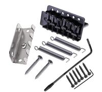 DIAO79NI 52.5mm Vintage 6-Screw Tremolo Bridge for Fender Squier Strat Stratocaster Style Electric Guitars (Black)